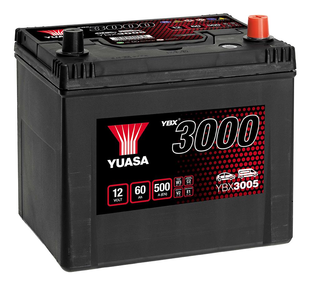 Аккумулятор необслуживаемый SMF Battery Japan 60Ah EN500A "правый плюс" с глазком индикатора заряда ( 232x175x225 )
